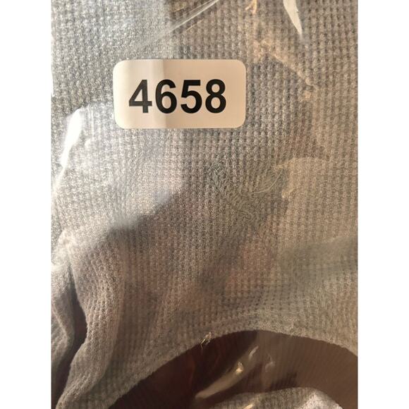 Under Armour T Shirt Large Adult Gray Thermal Waffle Knit Raglan Loose Mens L - Picture 5 of 5